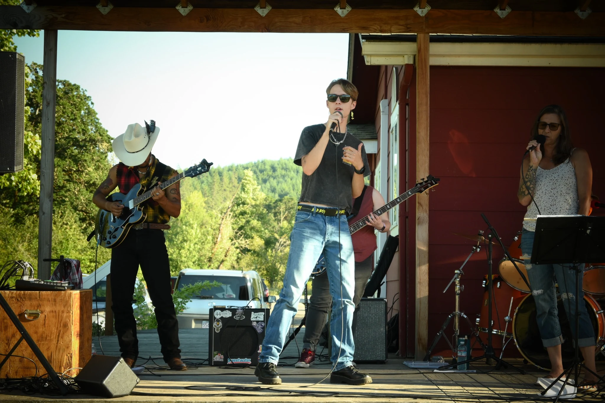 Born of Wildfires performing at Bennett Vineyards